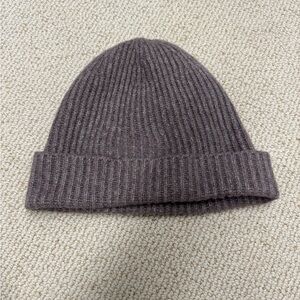 Abercrombie & Fitch Ribbed Knit Hat in Brown